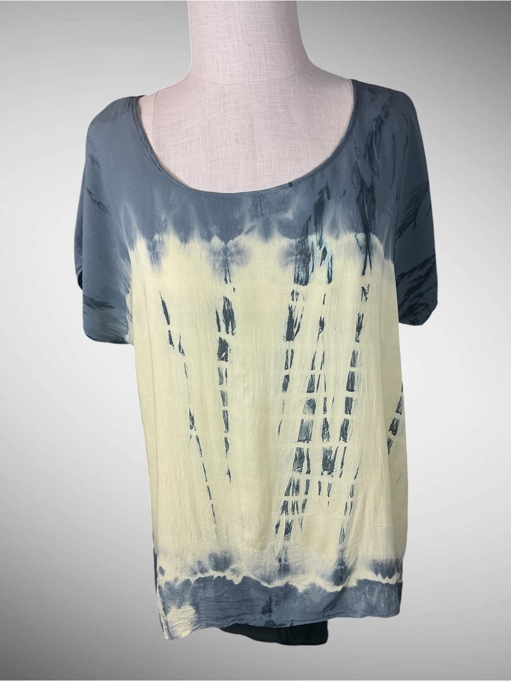 Perch by Blu Pepper Tie Dye High Low Tunic Top Women’s XL Oversized